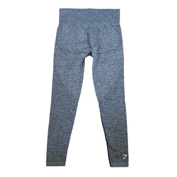 Gymshark Seamless Gray Blue Green Heathered Leggings Medium - Picture 3 of 5
